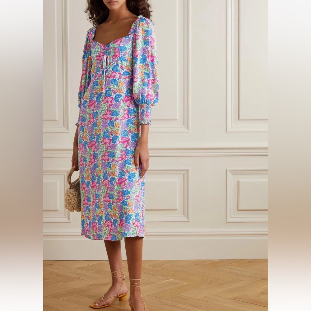 Anthropologie Faithfull The Brand Mathilde Floral Midi Dress